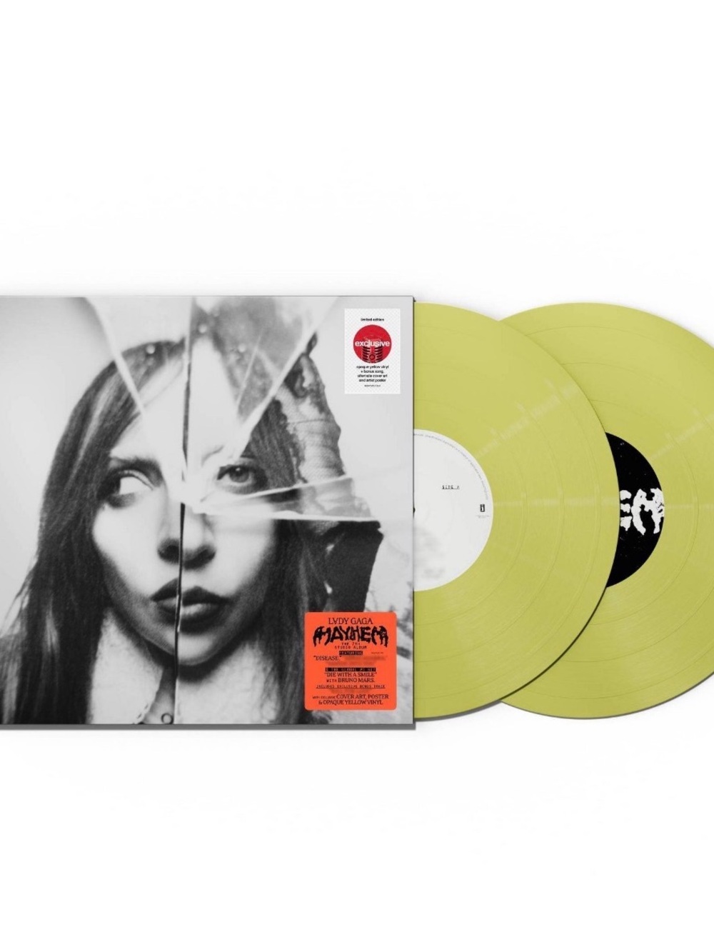 VINYL Lady Gaga Mayhem The 7th Studio Album Limited Edition 2 Yellow LP SEALED